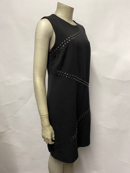 Michael Kors Black Sleeveless Smart Dress with Studs 12 UK