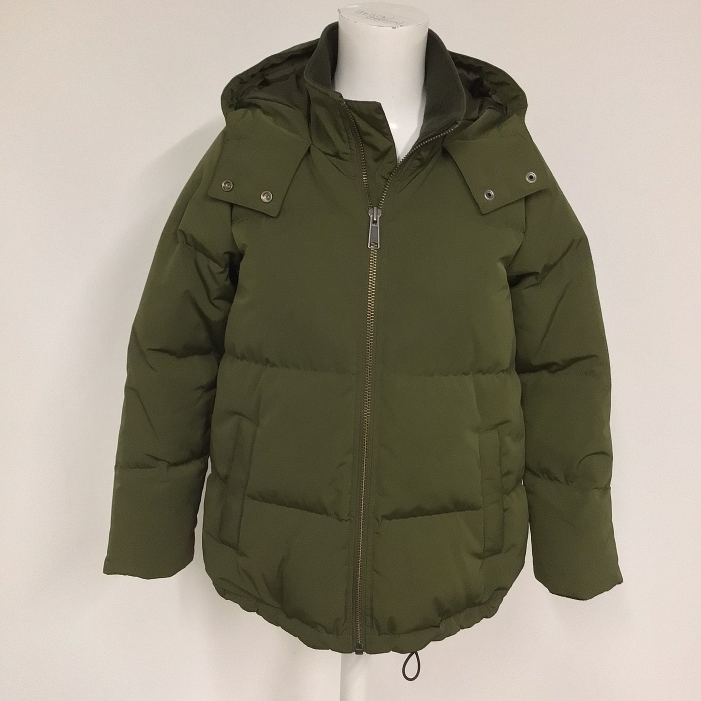 Madewell Olive Green Puffer Jacket w/Down Feather Size XXS