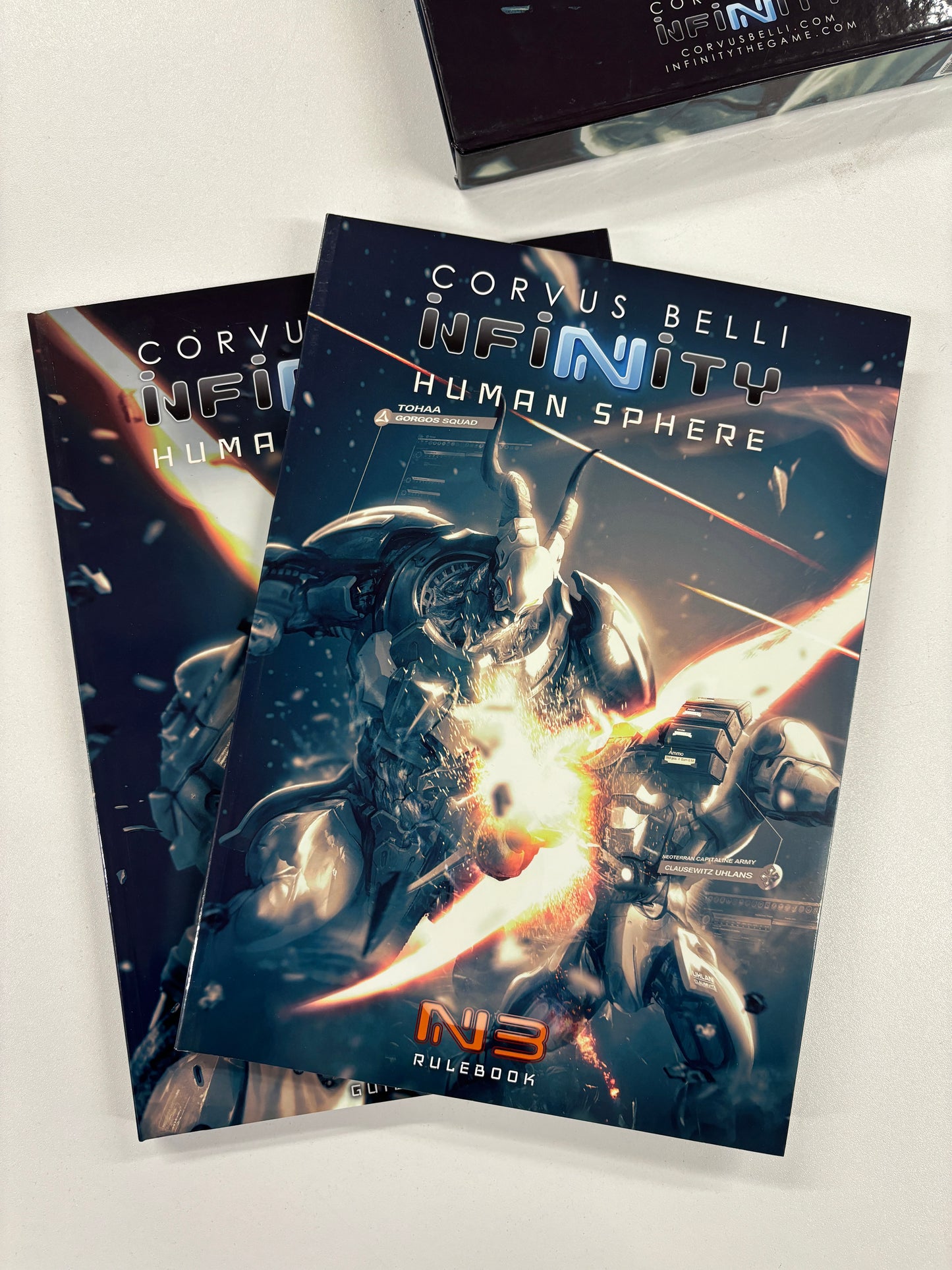 Infinity Human Sphere N3 Guide / Rule book Set, Corvus Belli, 2016