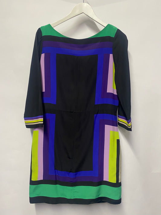 Diane Von Furstenberg Multicolour Silk Tunic Dress Medium