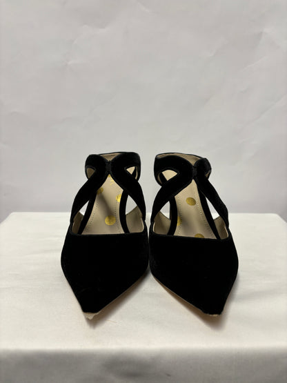 Boden Black Velvet Pointed Toe Heels 3