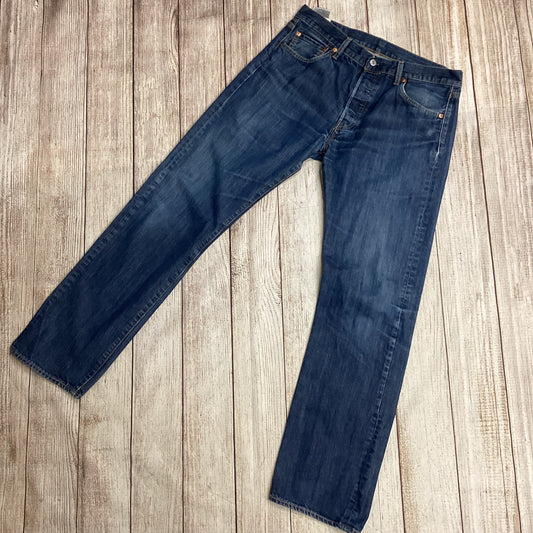 Levis 501 Blue Cotton Jeans W34 L34