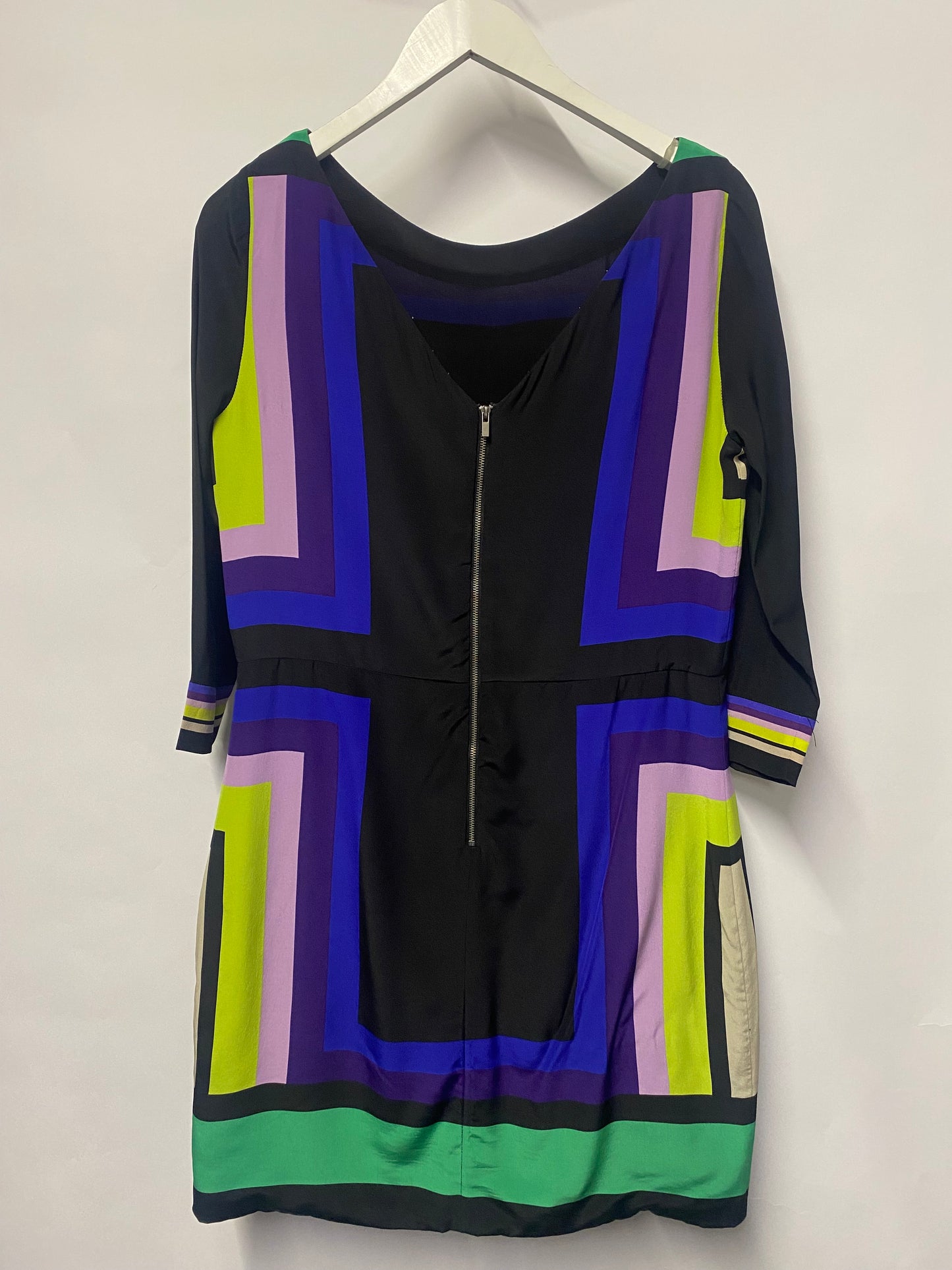 Diane Von Furstenberg Multicolour Silk Tunic Dress Medium