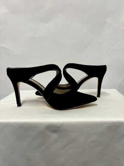 Boden Black Velvet Pointed Toe Heels 3