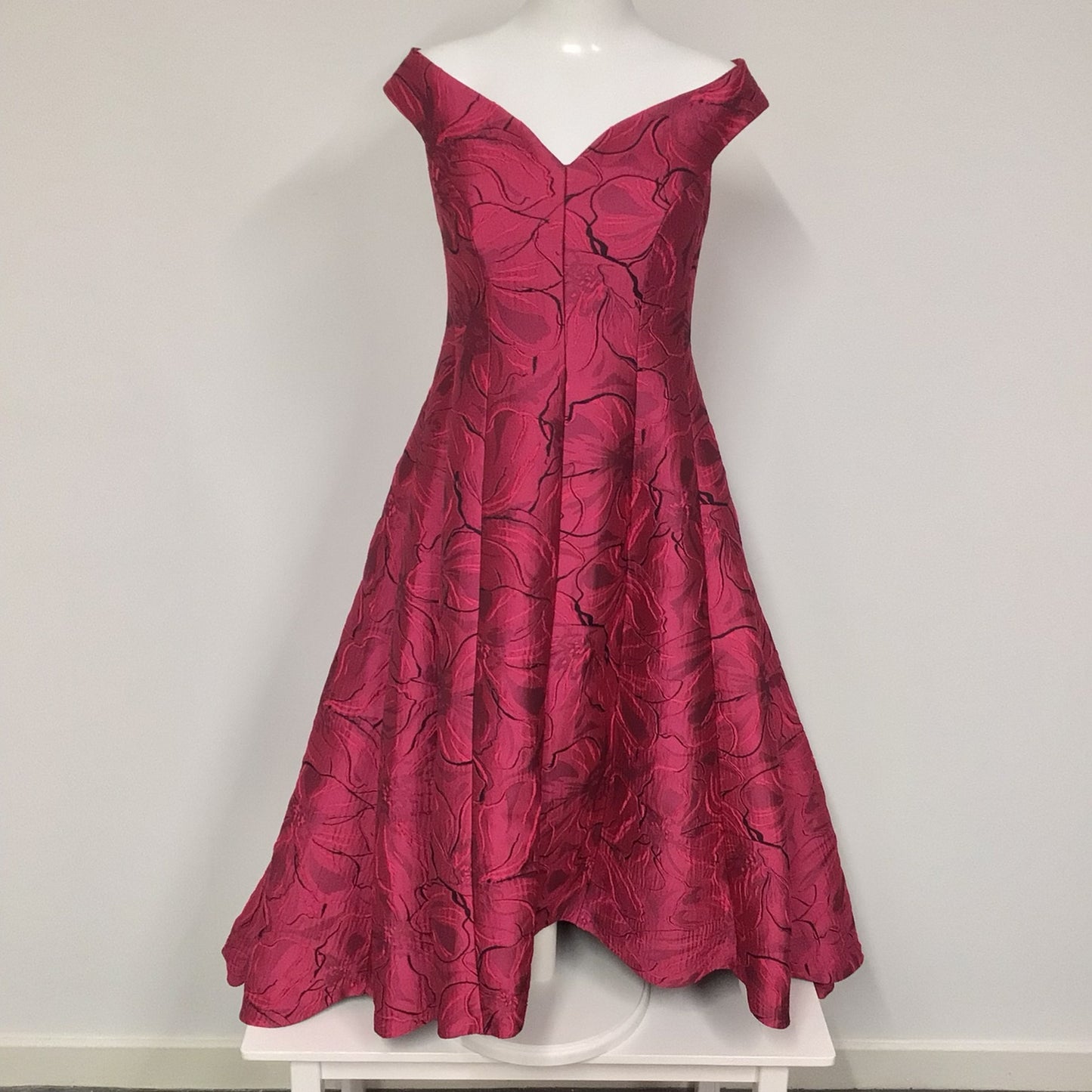 BNWT Coast Pink Bardot Alloway High Low Dress Size 14