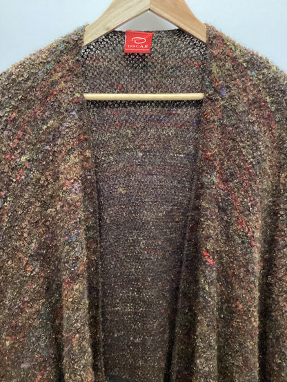 Oscar de la Renta Shawl Knit Multicolour Cape