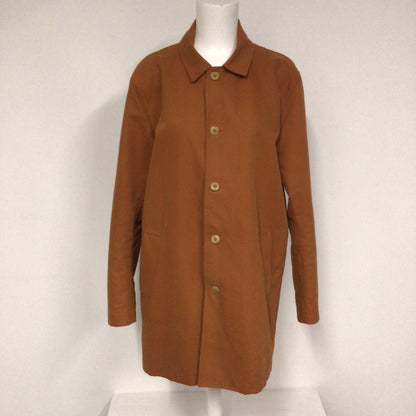 Folk Made in England Burnt Orange Brown Coat Size L (4 on label)