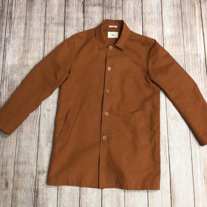 Folk Made in England Burnt Orange Brown Coat Size L (4 on label)