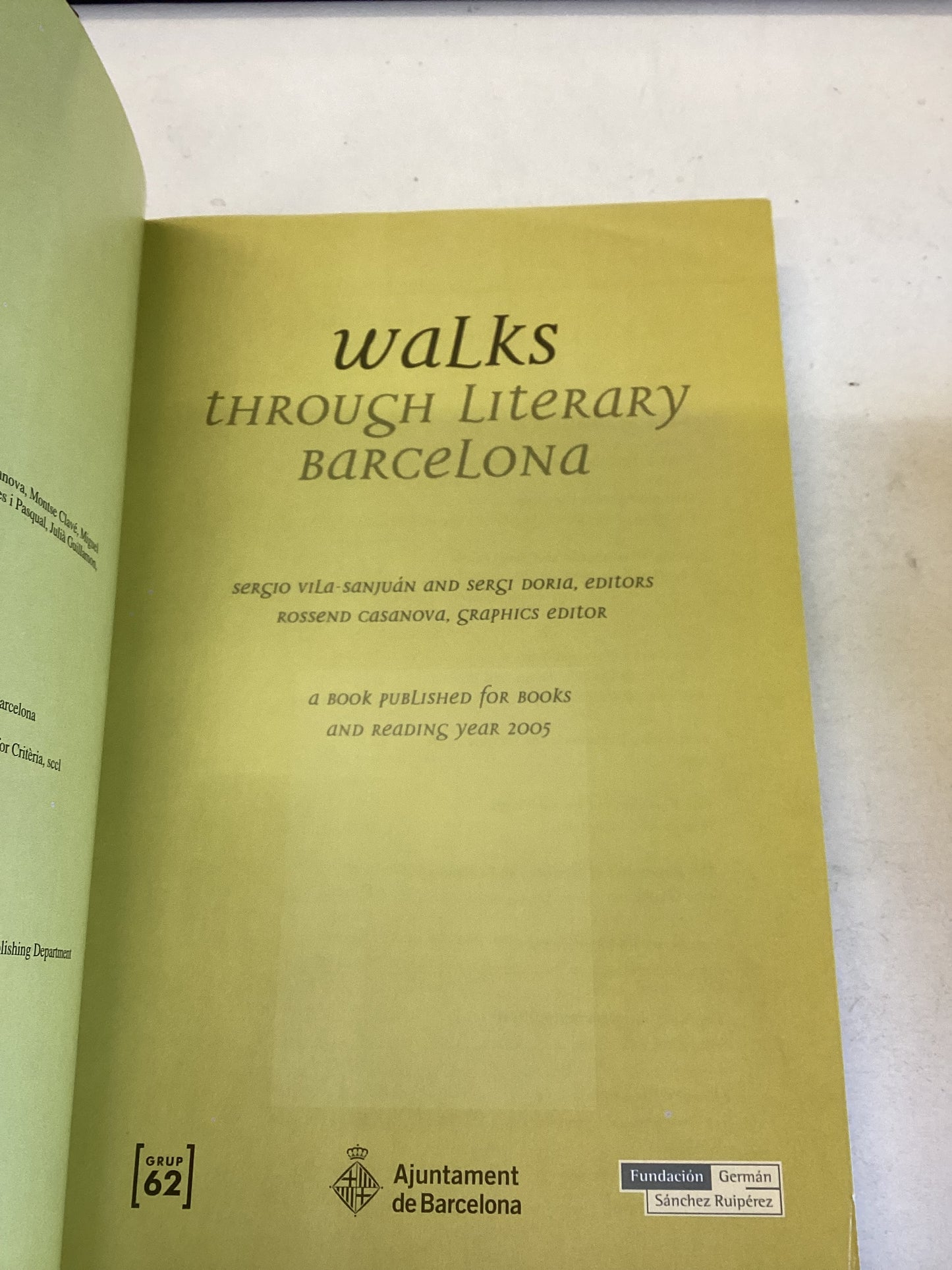 Walks Through Literary Barcelona English Version