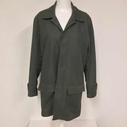 Common People Dark Green/Grey 100% Cotton Coat Size M