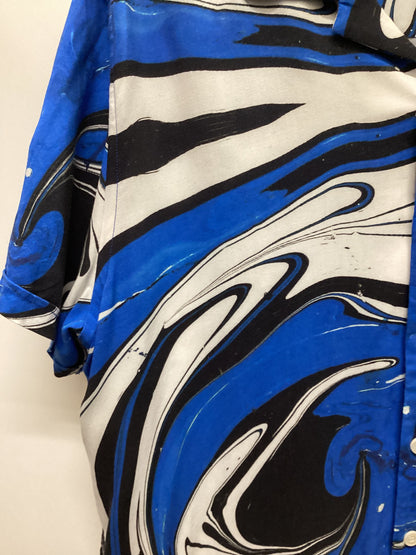 Pretty Green Smiley Originals Blue Marble Shirt Size L