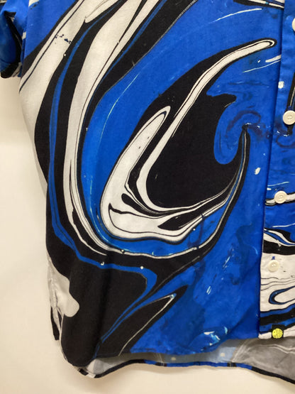 Pretty Green Smiley Originals Blue Marble Shirt Size L