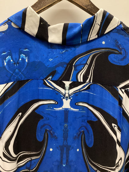 Pretty Green Smiley Originals Blue Marble Shirt Size L