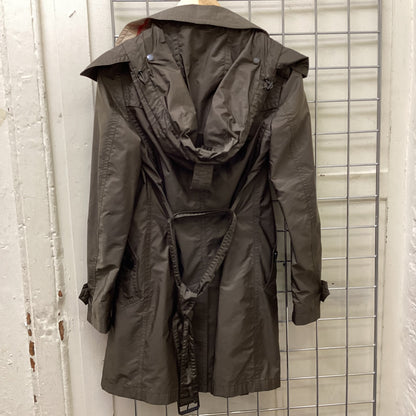 Burberry Brit Hooded Rain Jacket – Khaki Polyamide – XS