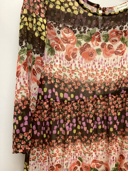 Monteau Floral Babydoll Dress Size L