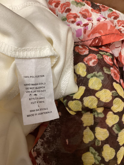 Monteau Floral Babydoll Dress Size L