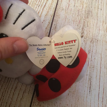 TY Beanie Baby with Tag - Hello Kitty - Ladybird - 2011
