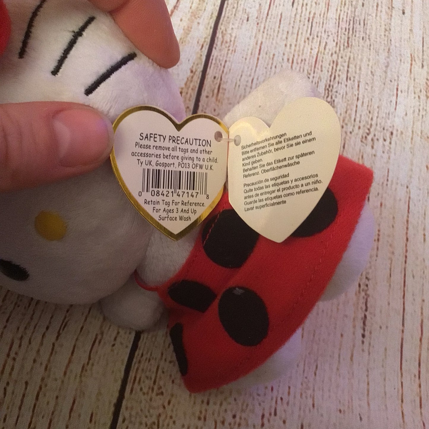 TY Beanie Baby with Tag - Hello Kitty - Ladybird - 2011