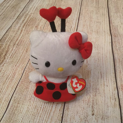 TY Beanie Baby with Tag - Hello Kitty - Ladybird - 2011