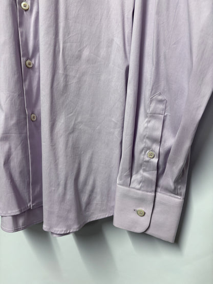 Prada Lilac Long Sleeve Cotton Shirt 40/15.5