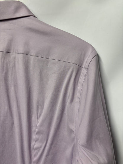 Prada Lilac Long Sleeve Cotton Shirt 40/15.5