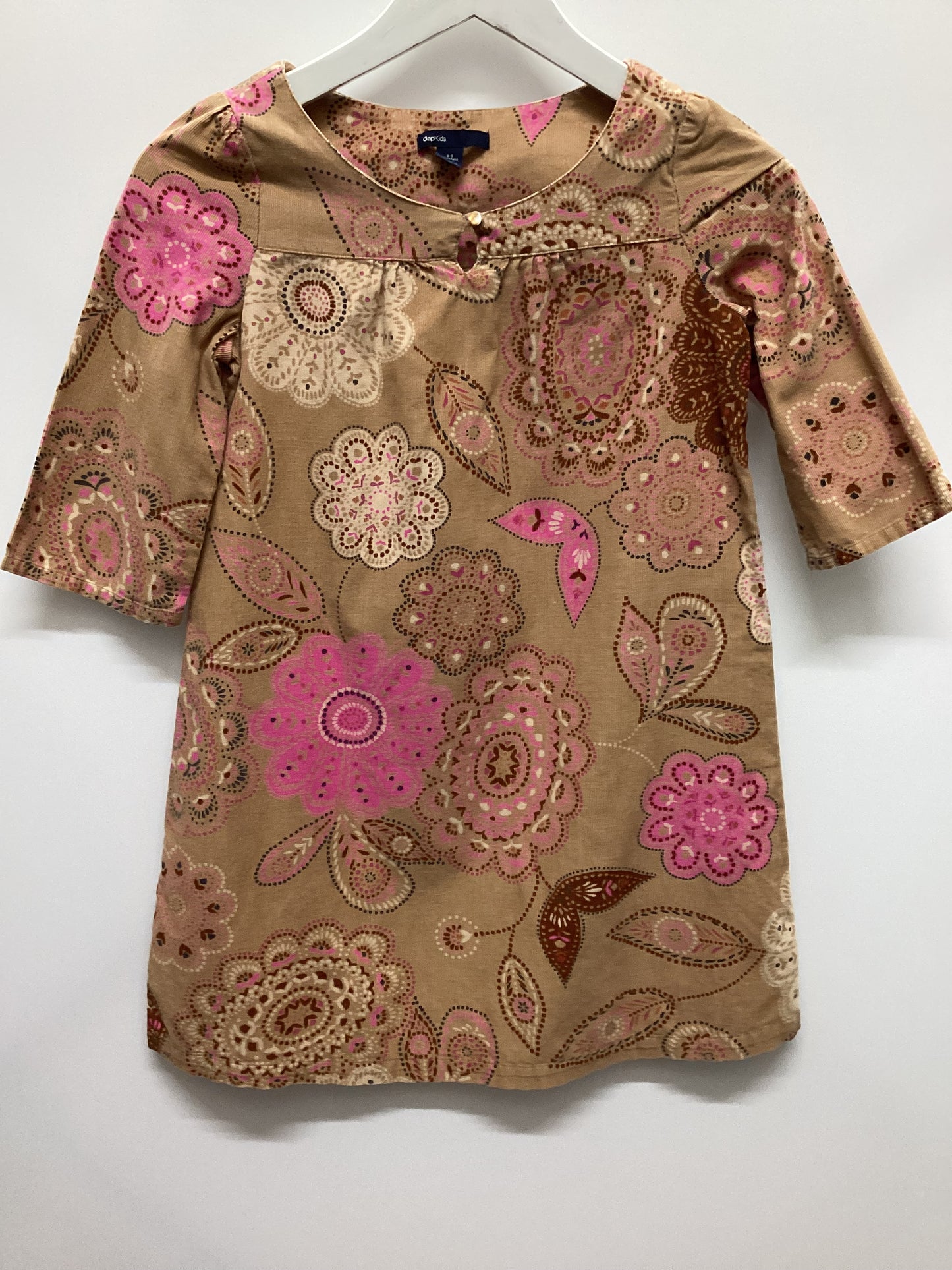 Gap Kids Corduroy Floral Dress Size 8-9 Years