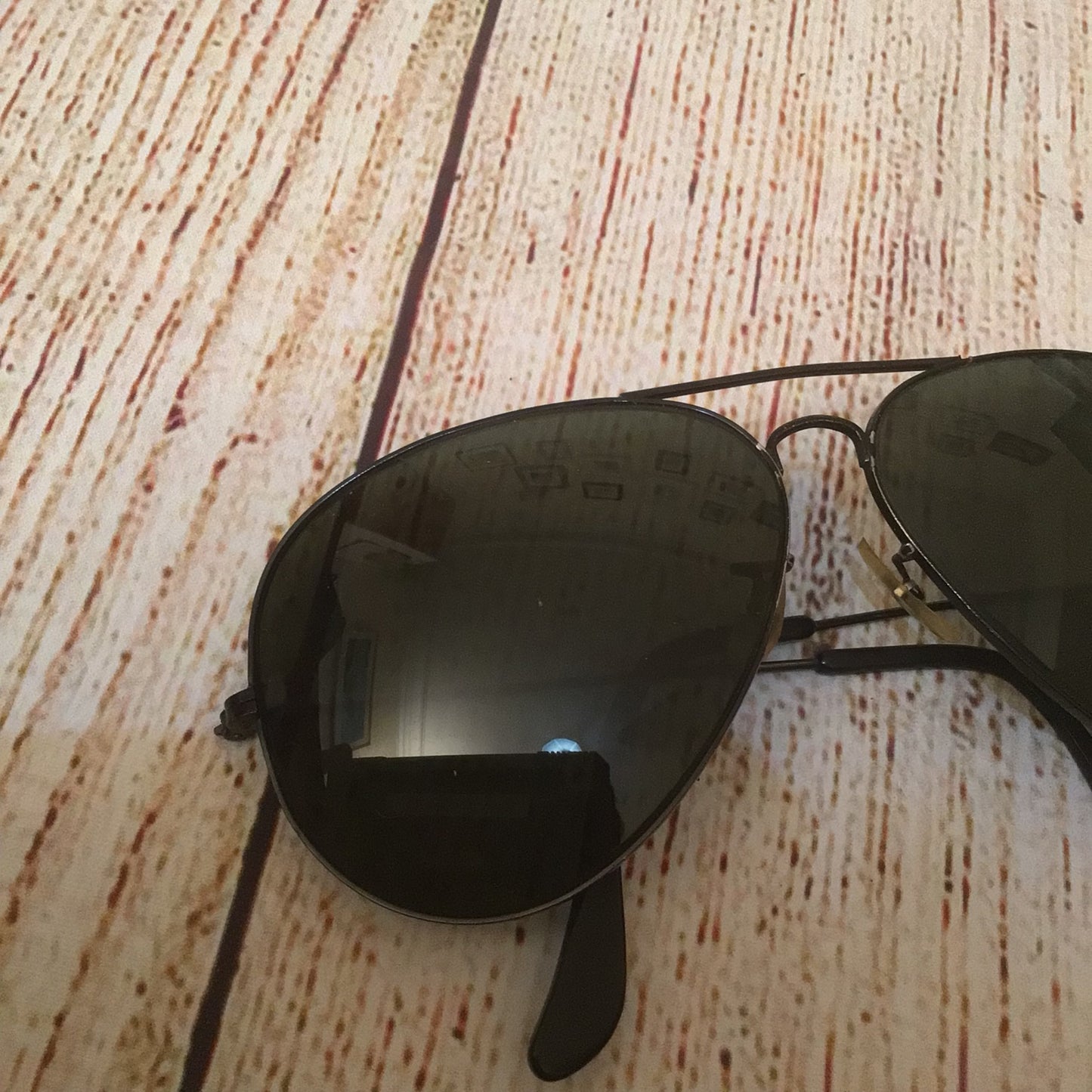Vintage Ray Ban B&L USA Black Aviator Classic Sunglasses & Case