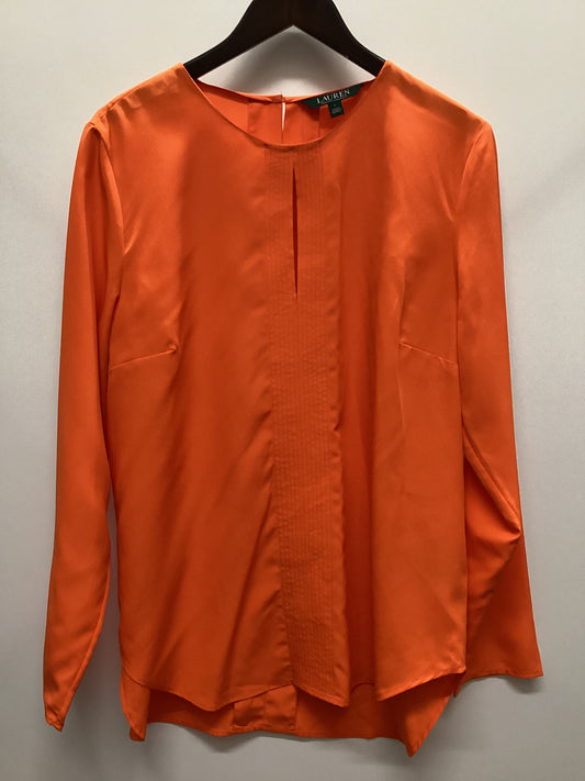 LAUREN Ralph Lauren Orange Blouse Size L