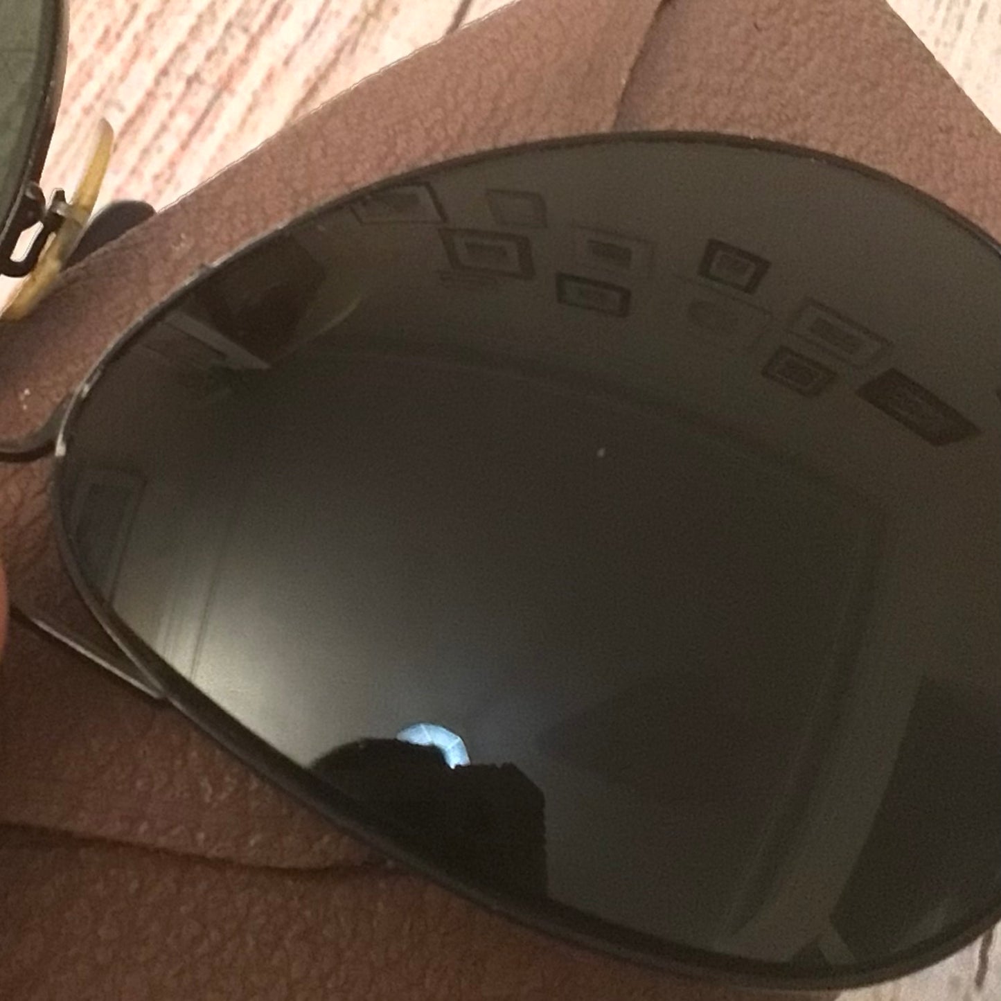 Vintage Ray Ban B&L USA Black Aviator Classic Sunglasses & Case