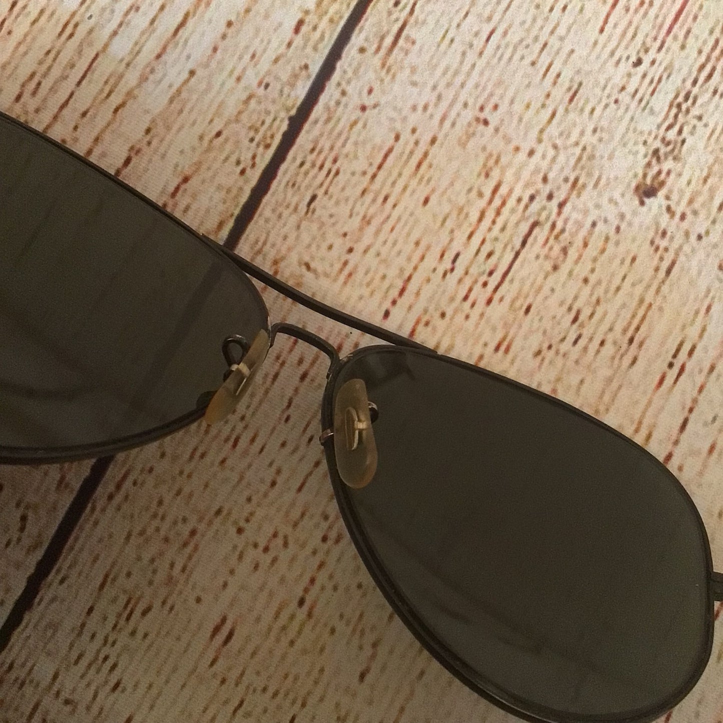 Vintage Ray Ban B&L USA Black Aviator Classic Sunglasses & Case