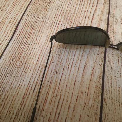 Vintage Ray Ban B&L USA Black Aviator Classic Sunglasses & Case