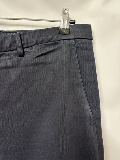 Boglioli Navy Soft Brushed Cotton Chinos 52 /W37