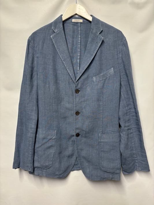 Boglioli Blue Linen Blazer Ch44