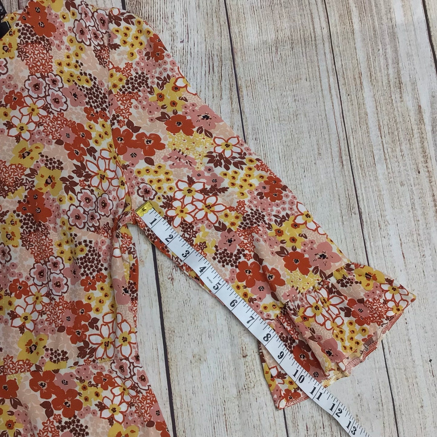 BNWT Nobody's Child Orange Yellow Floral Print Dress Size 10