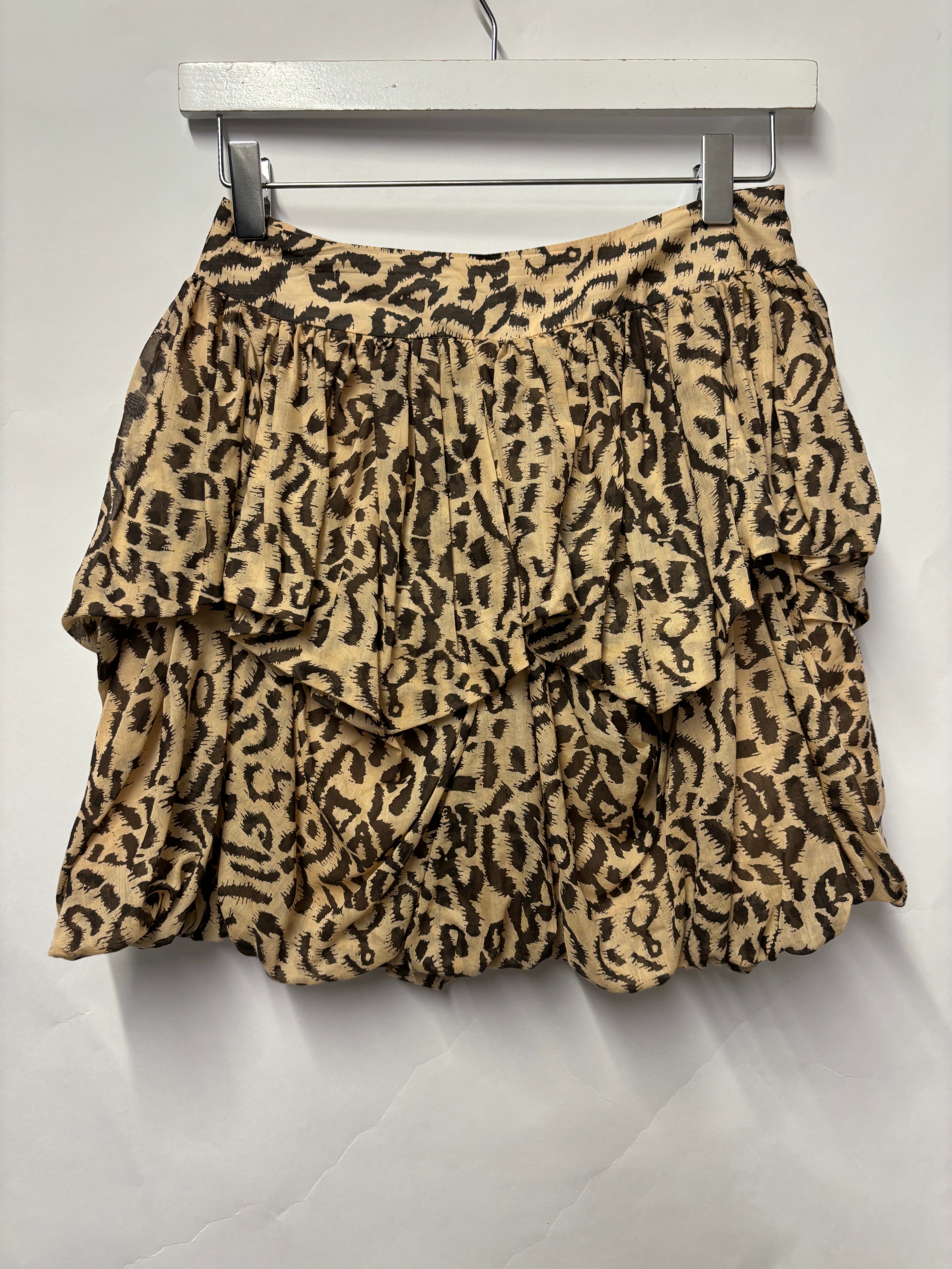 Reiss Leopard Tiered Puffball Mini Skirt 4 Shop for Shelter