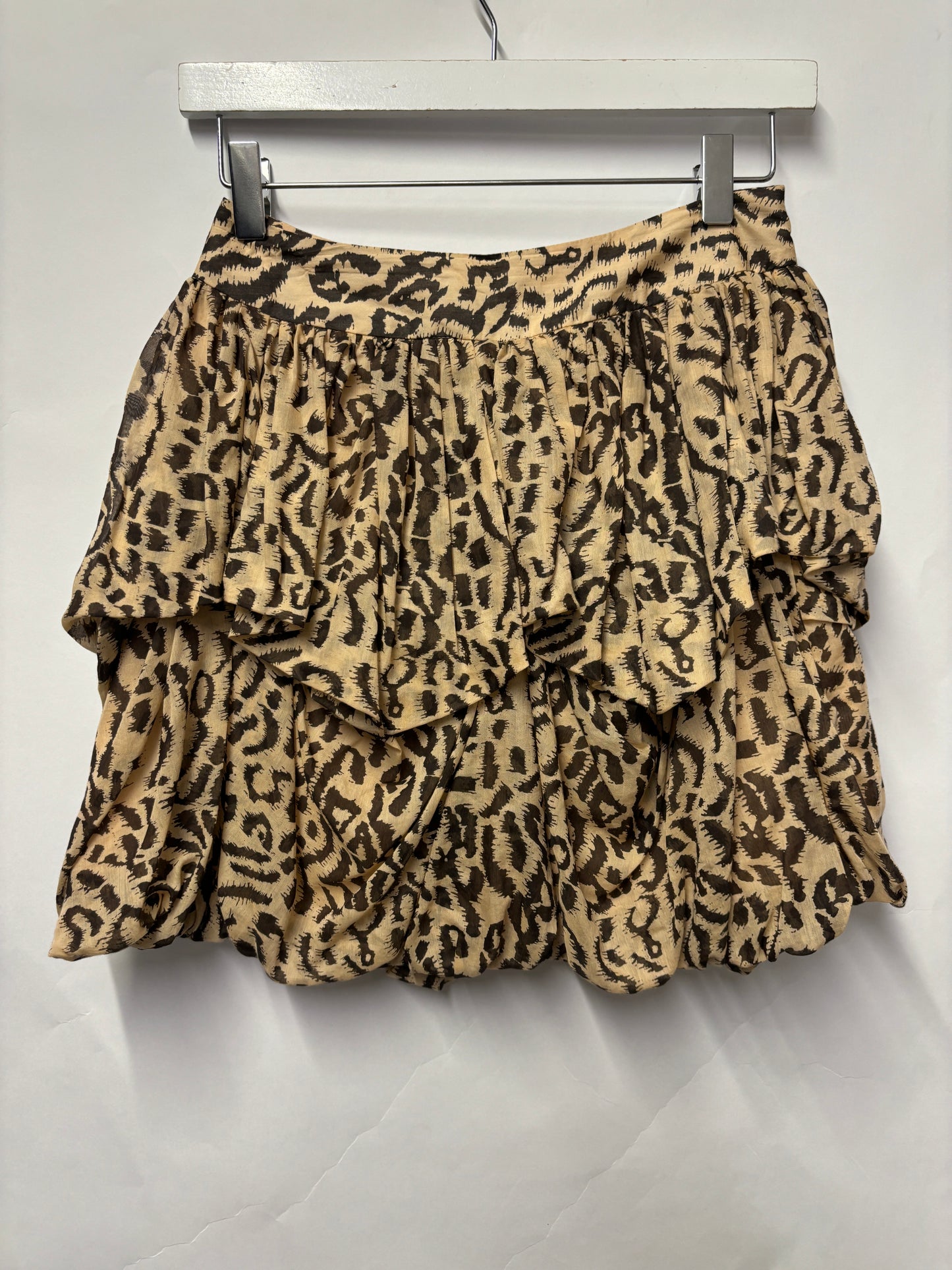 Reiss Leopard Tiered Puffball Mini Skirt 4