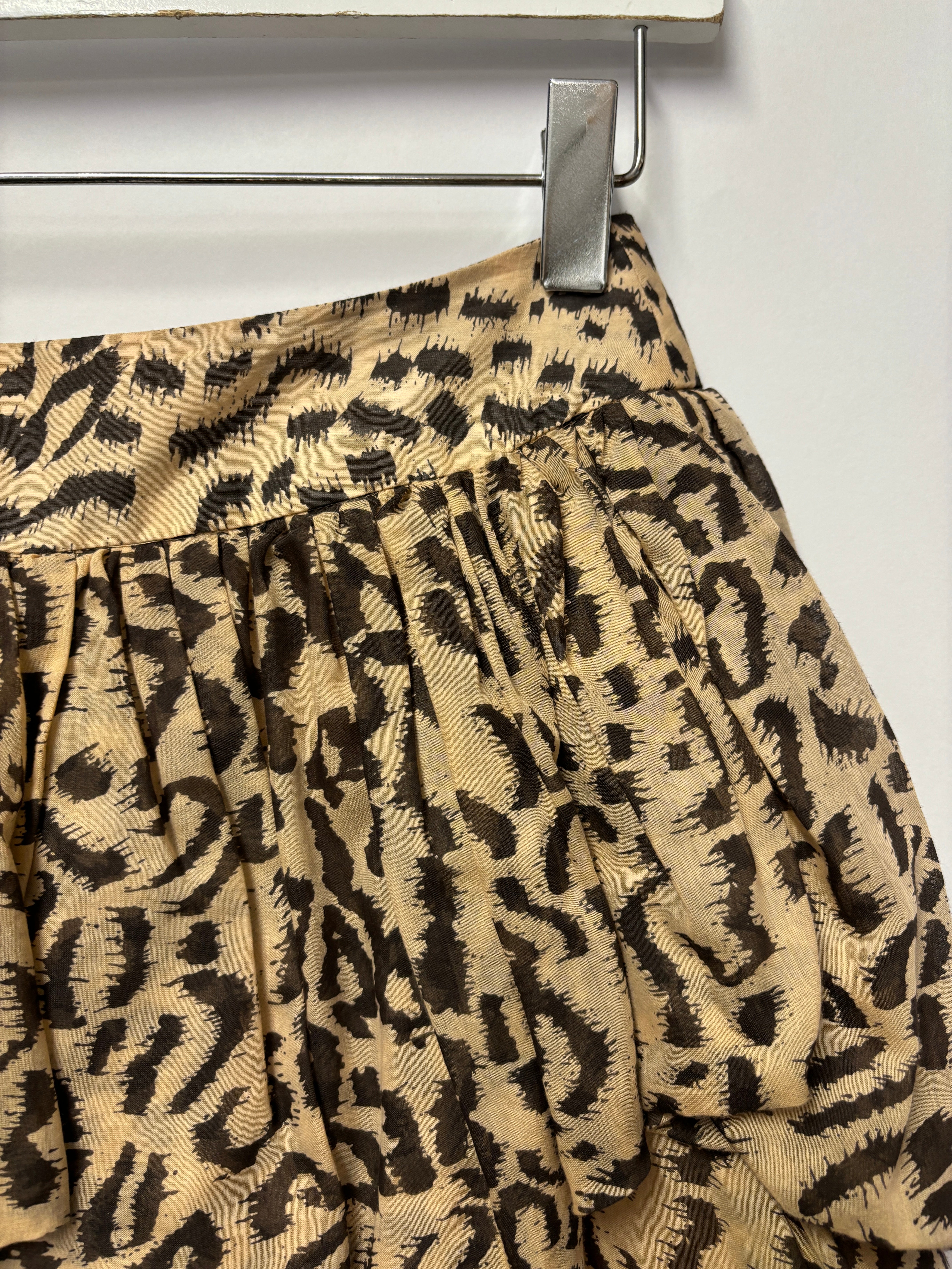 Reiss Leopard Tiered Puffball Mini Skirt 4 Shop for Shelter