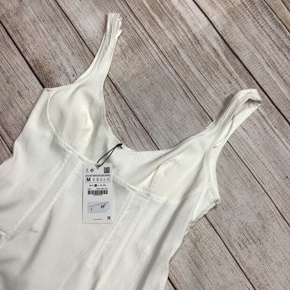 BNWT Zara Cream Dress With Pockets Size M