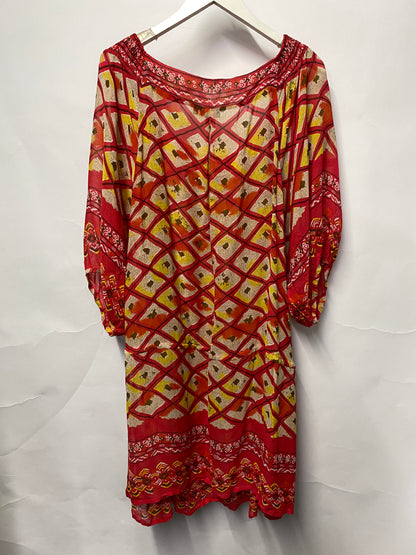 Next Hot Pink Multi Coloured Patterned Kaftan 18