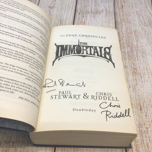 The Edge Chronicles - The Immortals by Paul Stewart & Chris Riddell (Signed, 2009)