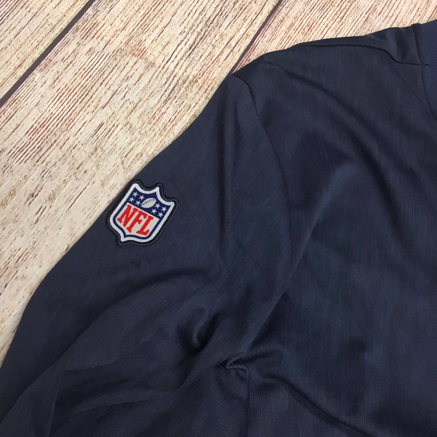 Nike Blue Dri-Fit NFL LA Rams Full Zip On Field Top Size L