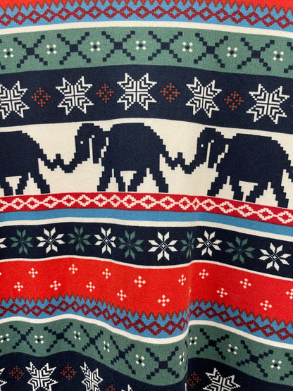 Chelsea Peers New with Tags Navy & Red Festive Christmas Elephant Snowflake Pyjamas Extra Small