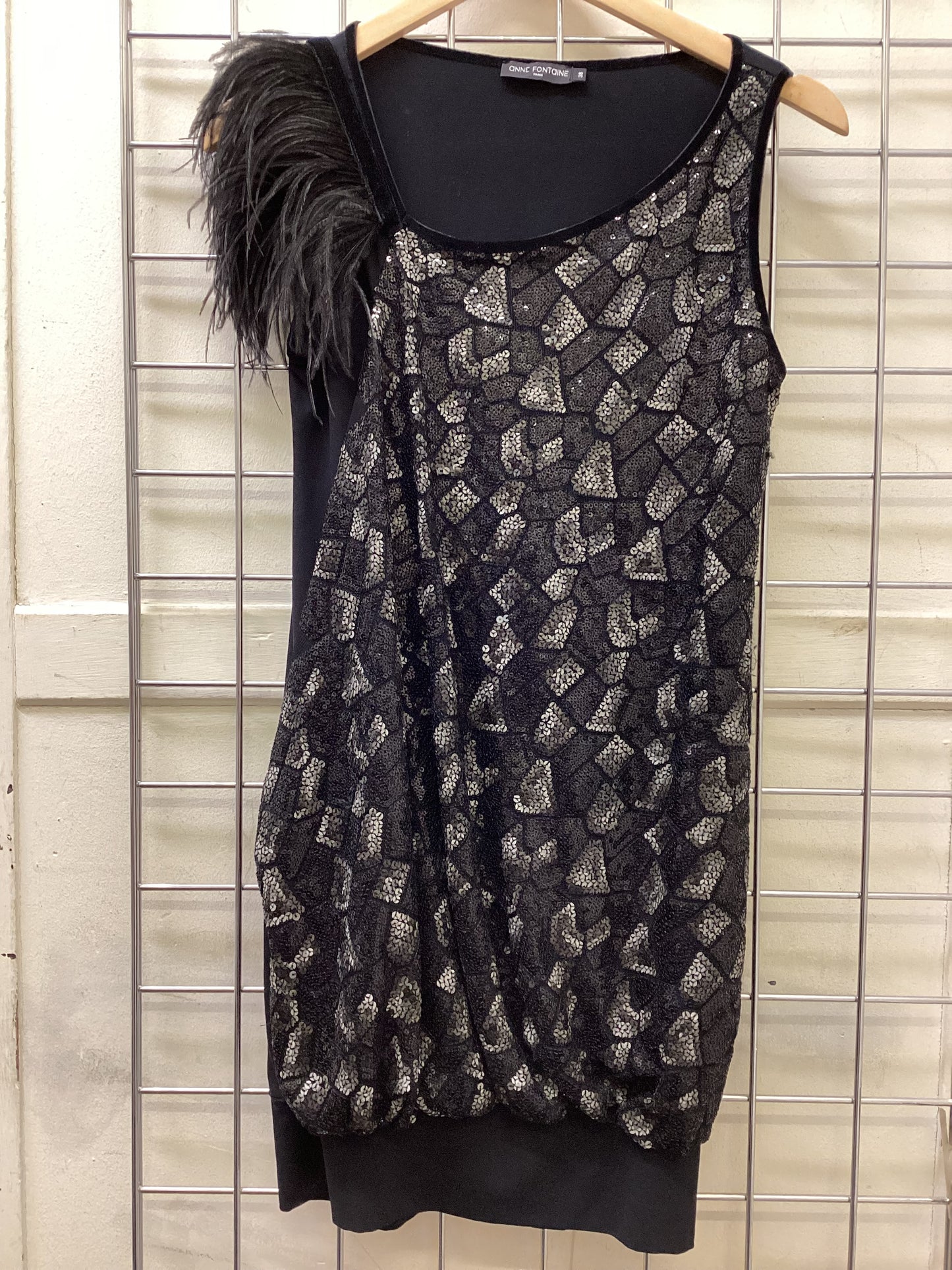 Anne Fontaine Women’s Black Mini Dress Size 38