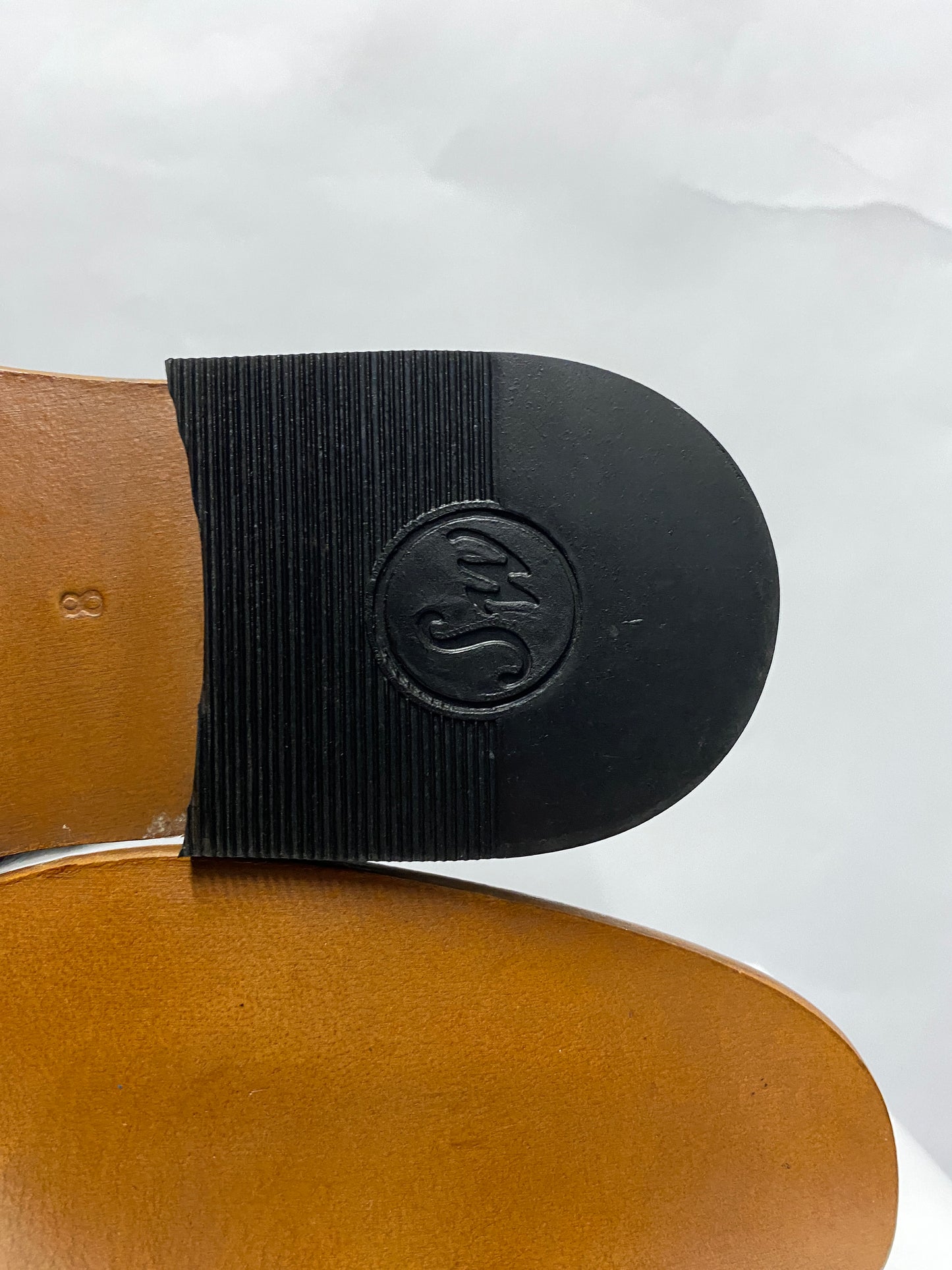 Samuel Windsor Black Leather Penny Loafer Slip On 8