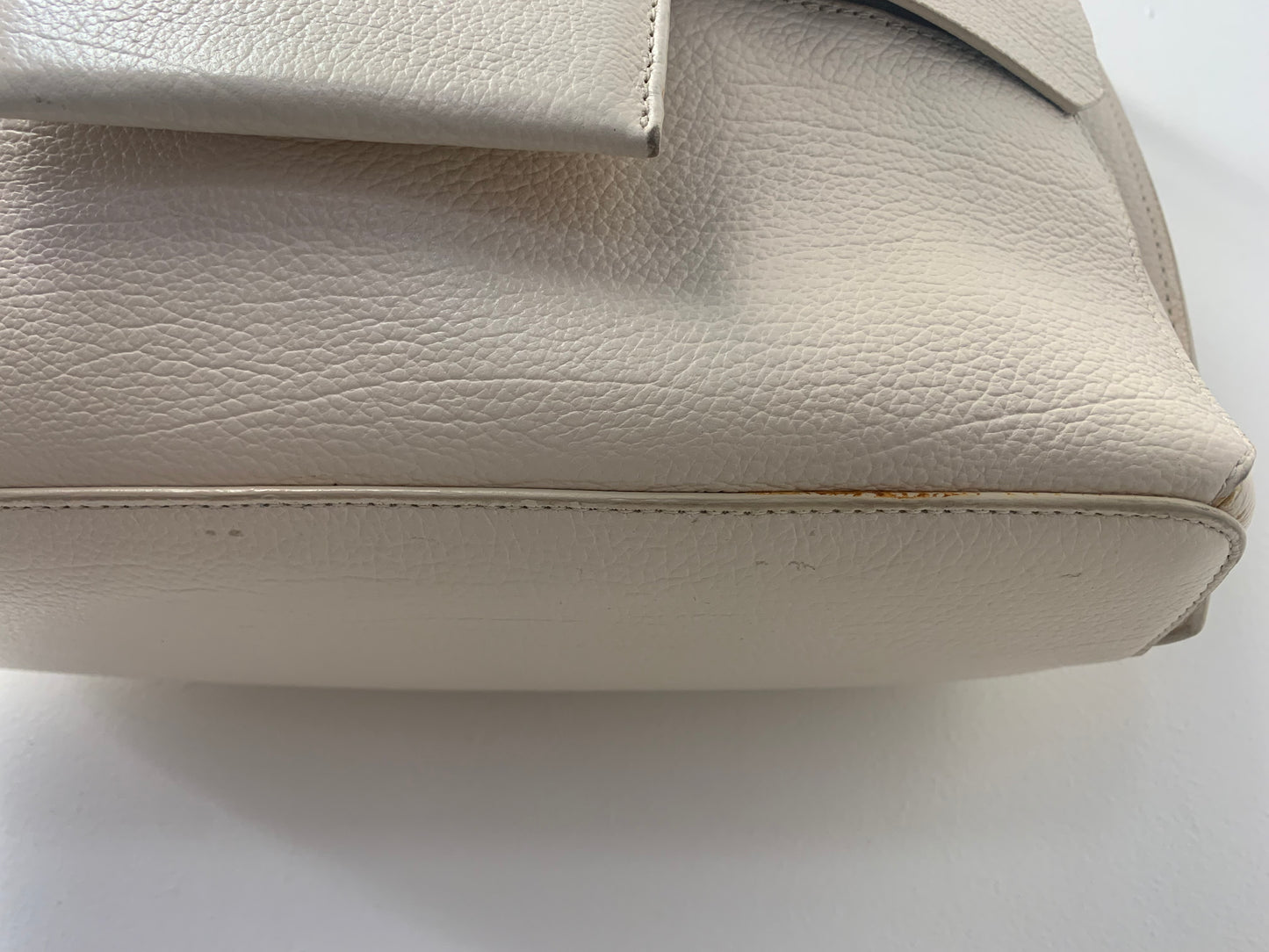 Furla White Genuine Leather Handbag with Dust Bag