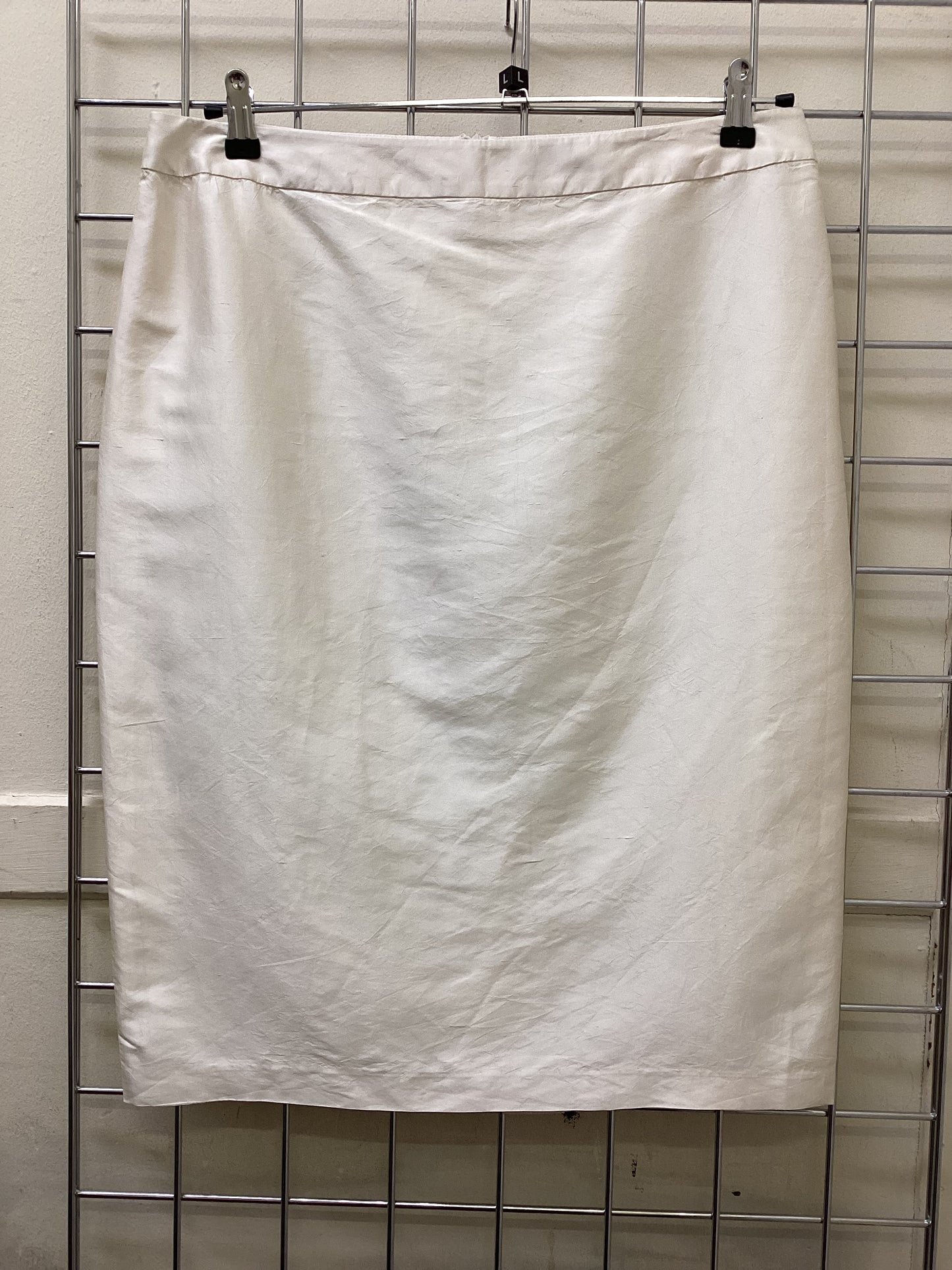 Raxevsky Women’s White Silk Skirt Size L