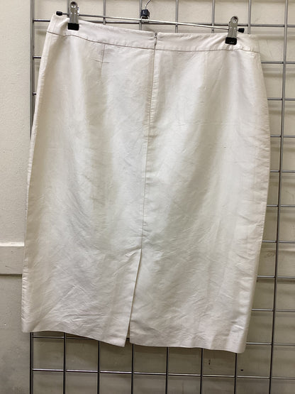 Raxevsky Women’s White Silk Skirt Size L