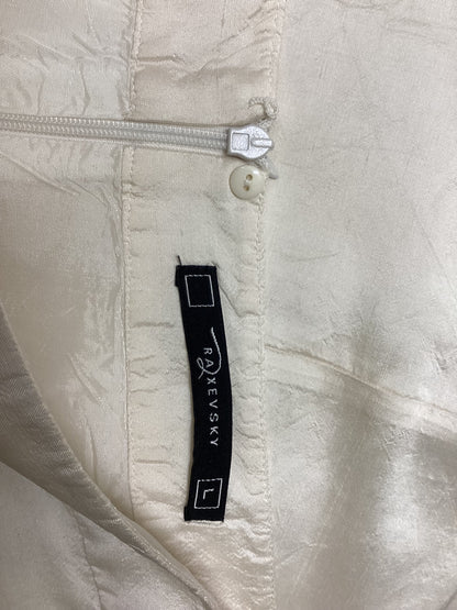 Raxevsky Women’s White Silk Skirt Size L