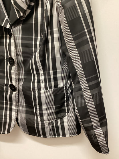 Madeleine Black and White Check Jacket Size 16