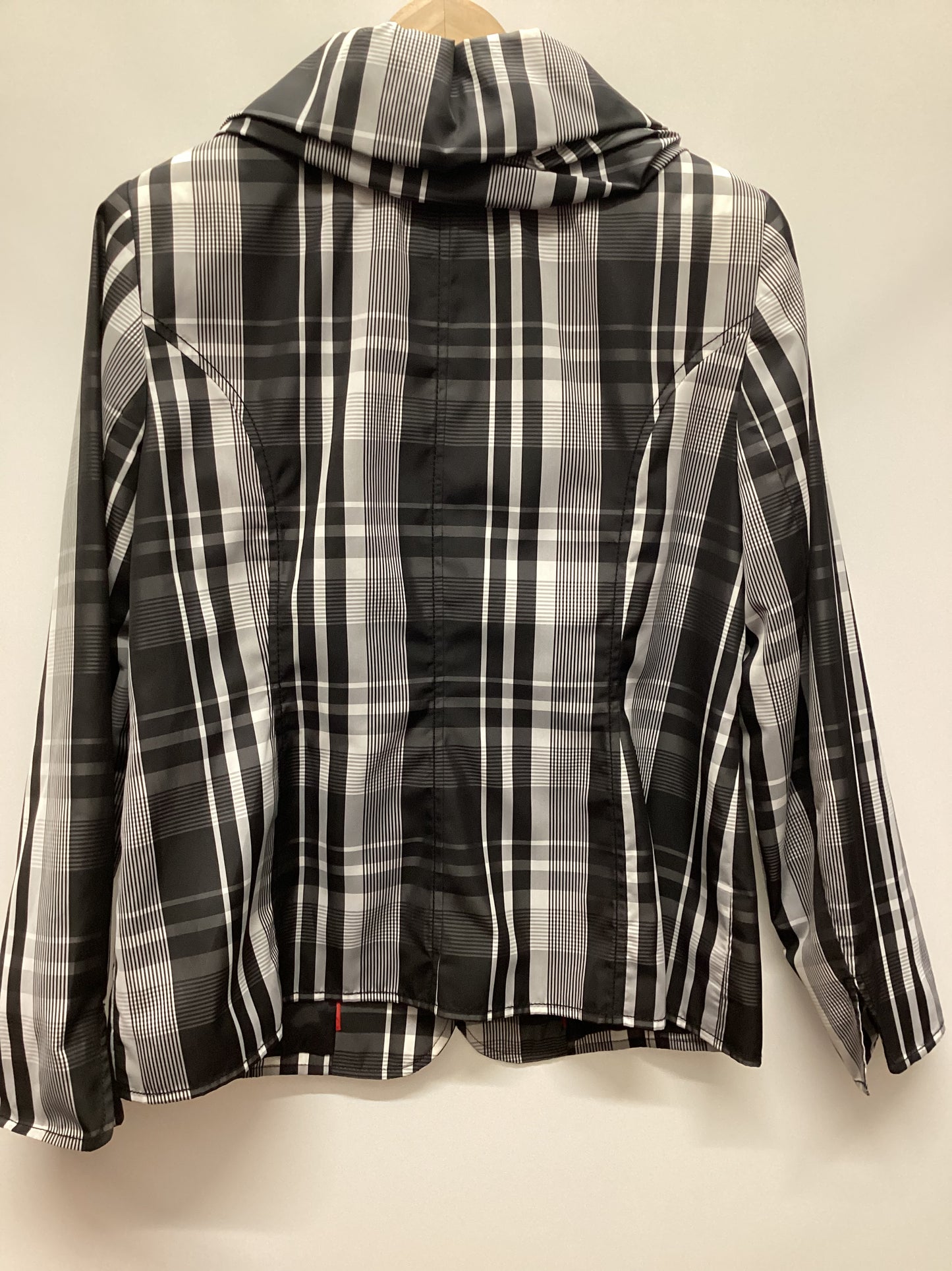 Madeleine Black and White Check Jacket Size 16
